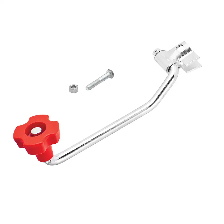 Bulldog Trailer Jack Accessory, Topwind Crank Assembly w/Bolt & Nut - Red Knob for 150's & 170's