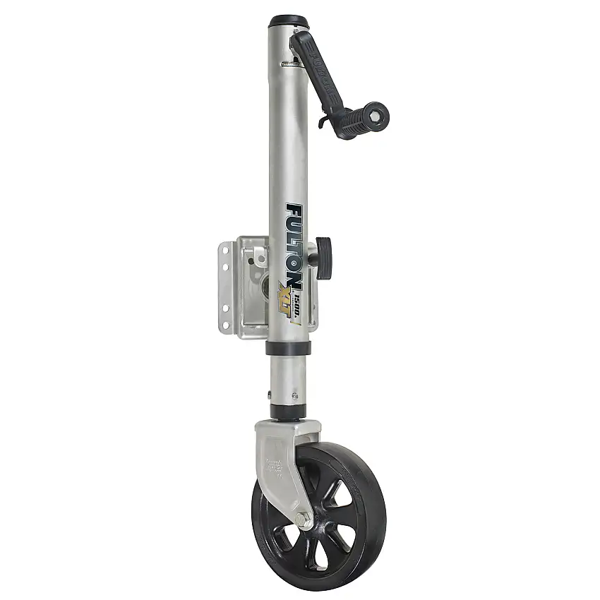 Fulton XLT Marine Trailer Jack, 1,500 lbs. Lift Capacity, Side Wind, Bolt-On Side Mount, 12 in. Travel FL141133