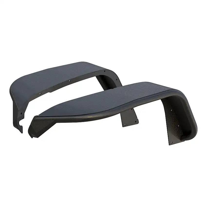 ARIES Jeep Wrangler JL Black Aluminum Front Fender Flares Fender Flare