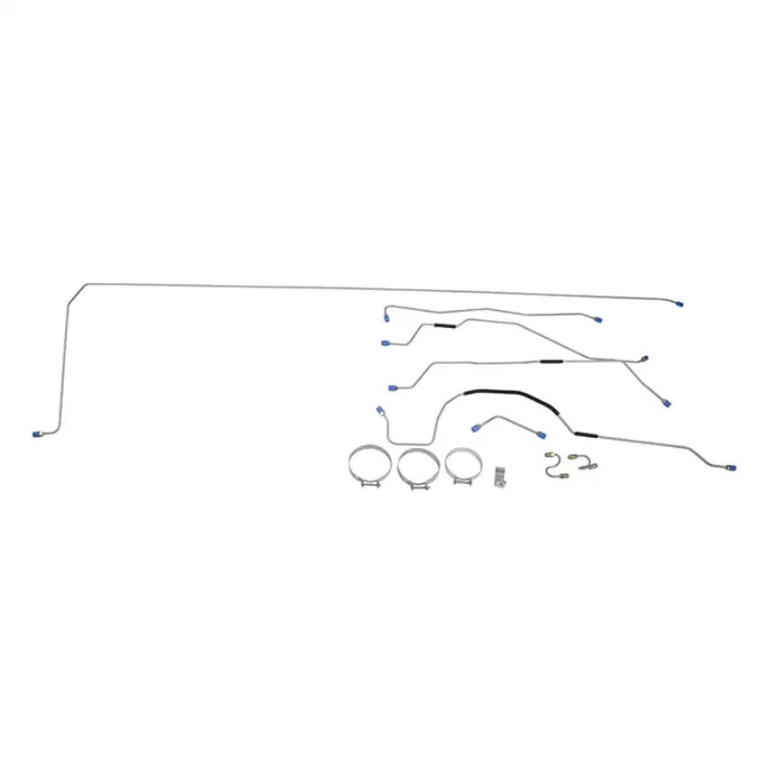 Omix-ADA Brake Line Kit Steel Preformed 1955-65 CJ5 With 10" Rear Drums 16737.12