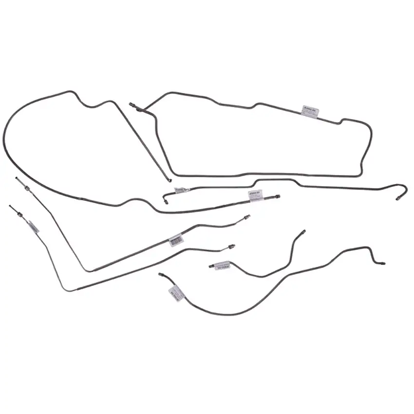 Omix-ADA Brake Line Set Steel For 1976-80 CJ7 With Power Front Disc Brakes No Automatic 16737.43