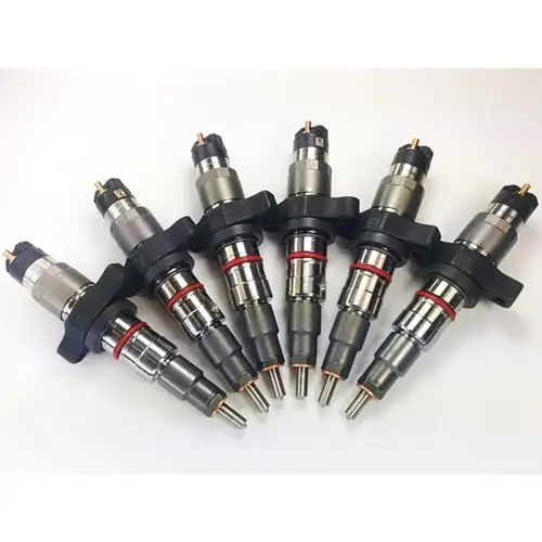 Dynomite Diesel 10-20HP Economy Series New No Core Injector Set 03-04 Dodge 5.9L Cummins