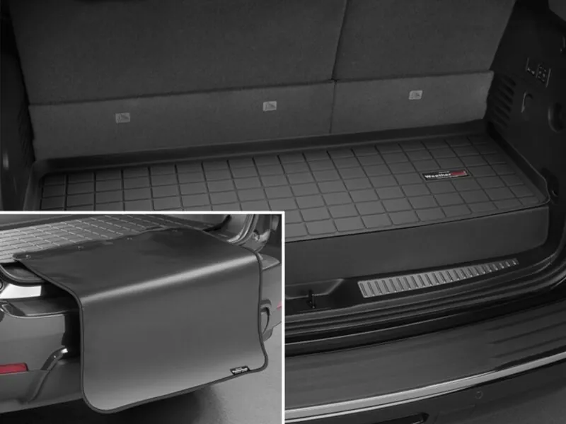 2011-2019 Explorer WeatherTech Cargo Liner with Bumper Protector Black (Behind 3rd Row) | 40488SK