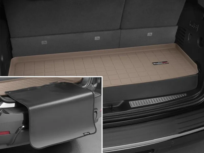 2011-2019 Explorer WeatherTech Cargo Liner with Bumper Protector Tan (Behind 3rd Row) | 41488SK