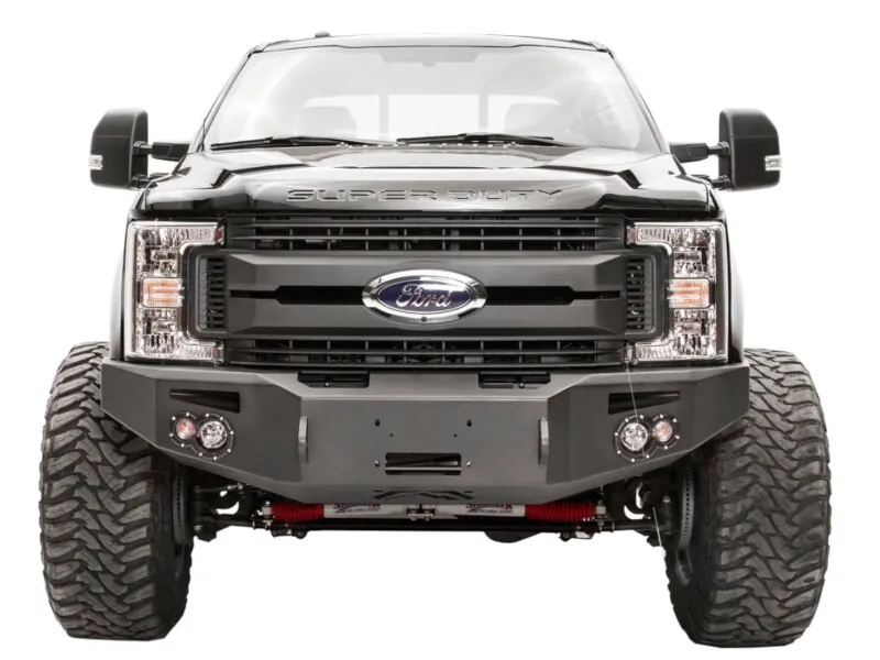 2017-2022 Ford F250 & F350 Fab Fours Premium Winch-Ready Front Bumper | FS17-A4151-1
