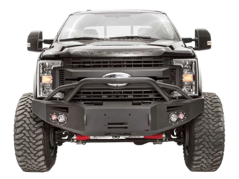 2017-2022 Ford F250 & F350 Fab Fours Premium Winch-Ready Front Bumper with Pre-Runner Guard | FS17-A4152-1
