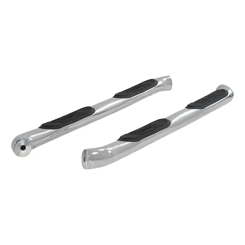 ARIES 3" Round Polished Stainless Side Bars, Select Toyota Highlander Step Nerf Bar Kit