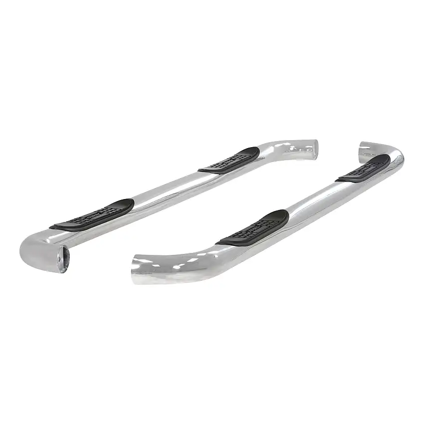 ARIES 3" Round Polished Stainless Side Bars, Select Ford Excursion, F-250, F-350 Step Nerf Bar Kit