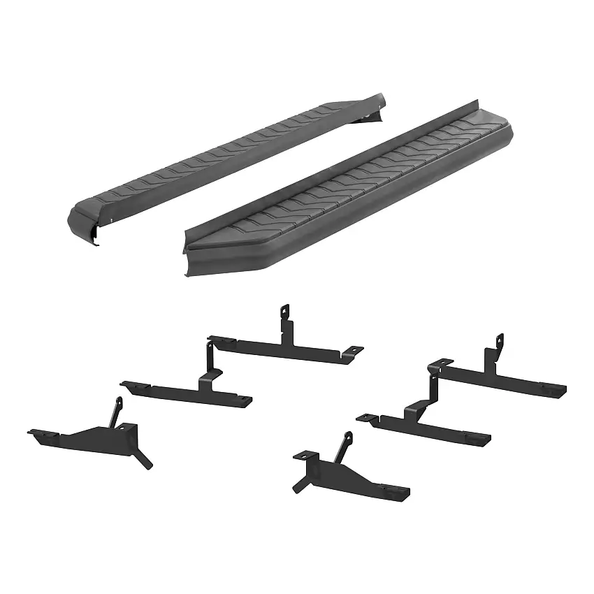ARIES 2061035 AeroTread 5 x 73-Inch Black Stainless SUV Running Boards, Select GMC Acadia, Cadillac XT5