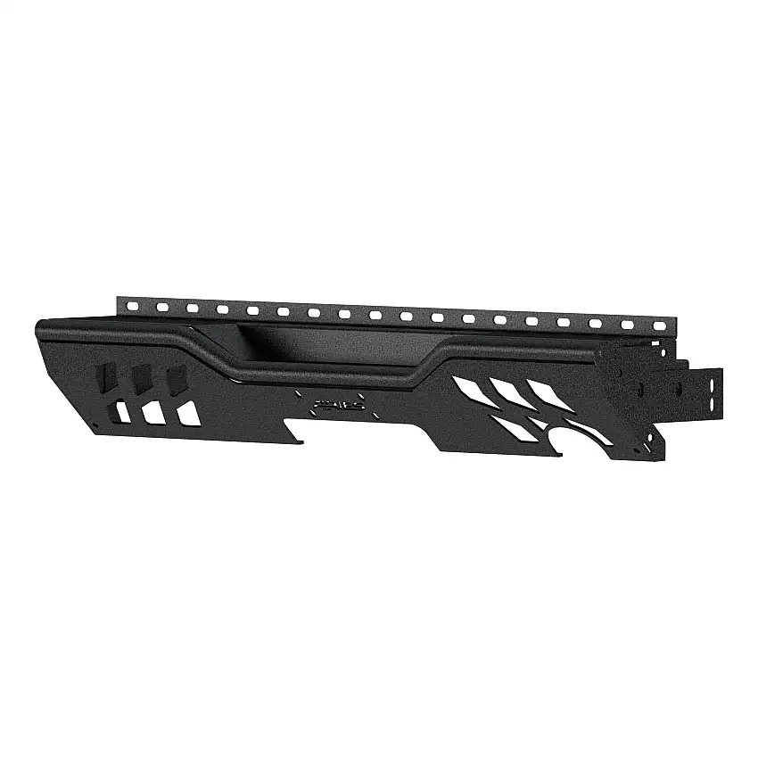 ARIES 2081021 TrailChaser Black Aluminum Rear Bumper Center Section Only, Select Jeep Wrangler JK