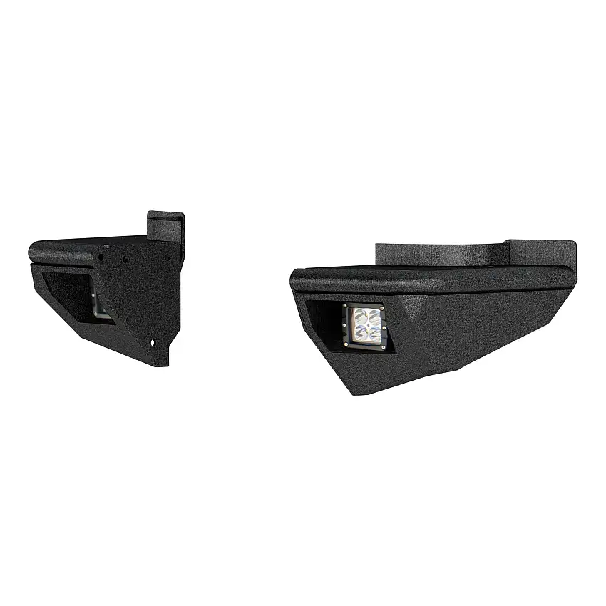 ARIES TrailChaser Jeep Wrangler Aluminum Rear Bumper Corners with LEDs Bumper