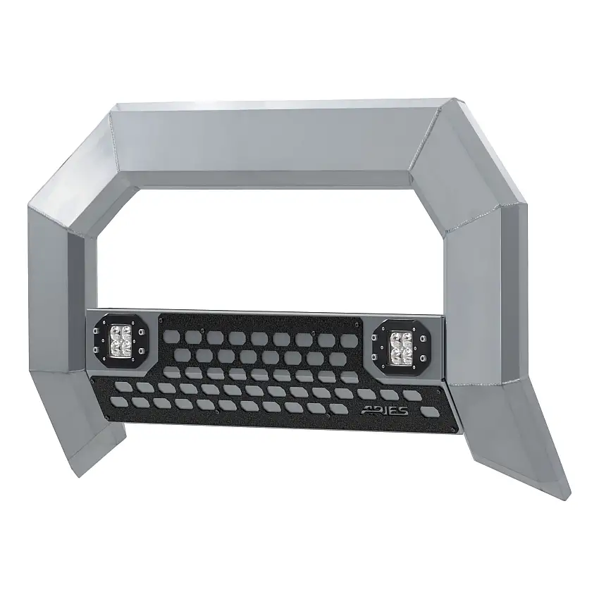 ARIES AdvantEDGE 5-1/2" Chrome Aluminum Bull Bar with Lights, Select Dodge, Ram 1500 Brush Guard