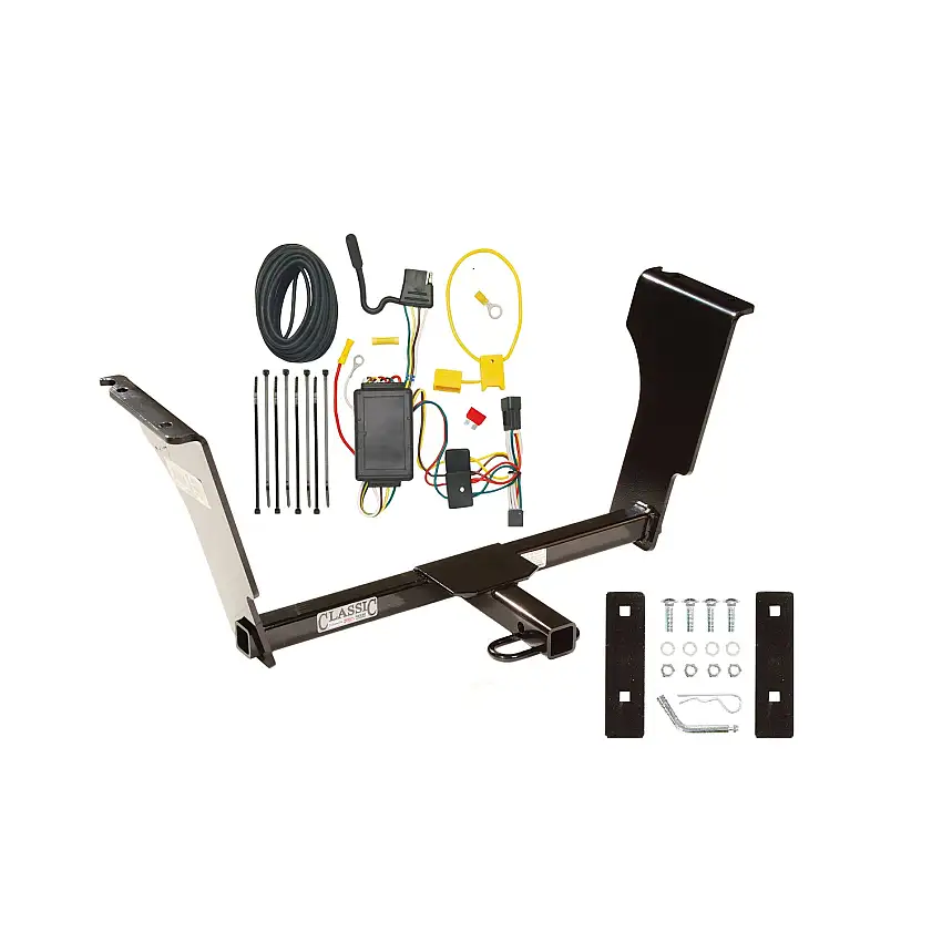2003-2007 Cadillac CTS Draw-tite Class 1 Trailer Hitch, 1-1/4 Inch Square Receiver Bundle w/ Plug-n-Play T-One Wiring Harness
