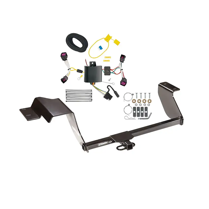 2012-2016 Chevrolet Sonic Hatchback Draw-tite Class 1 Trailer Hitch, 1-1/4 Inch Square Receiver Bundle w/ Plug-n-Play T-One Wiring Harness