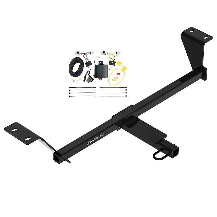 2020-2023 Nissan Sentra Except SDraw-Tite Class 1 Trailer Hitch, 1-1/4 Inch Square Receiver Bundle w/ Plug-n-Play T-One Wiring Harness