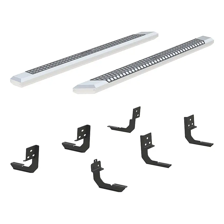 ARIES AdvantEDGE 5-1/2" x 91" Chrome Aluminum Side Bars, Select Dodge, Ram 2500, 3500 Step Nerf Bar Kit