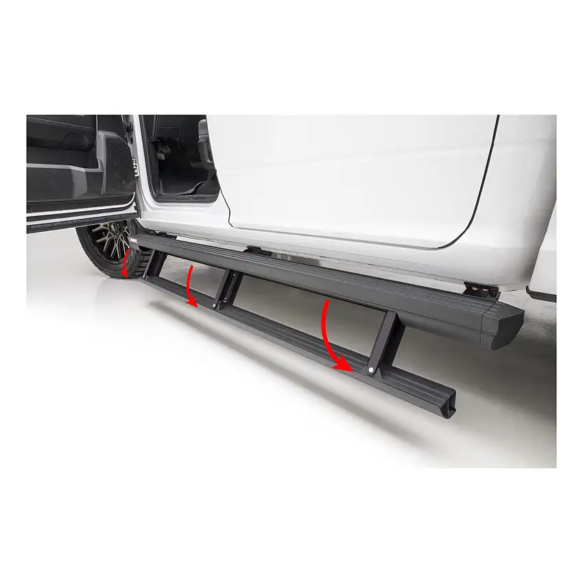 ARIES ActionTrac 83.6" Powered Running Boards, Select Silverado, Sierra, Crew Cab Step Nerf Bar Kit