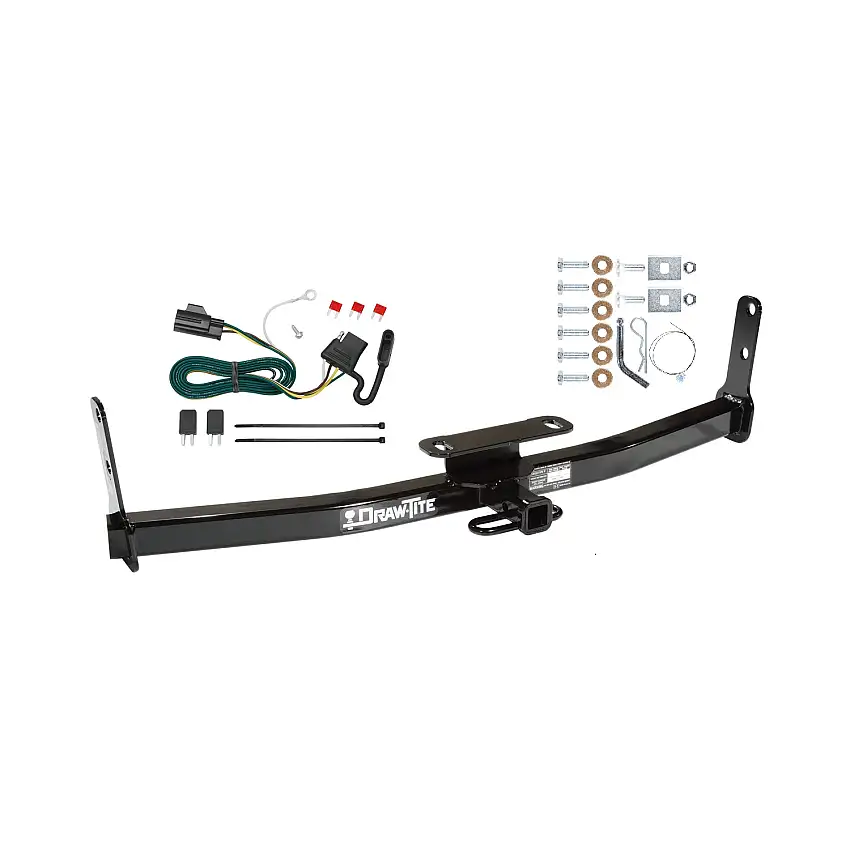 2007-2009 Pontiac Torrent Draw-tite Class 2 Trailer Hitch, 1-1/4 Inch Square Receiver Bundle w/ Plug-n-Play T-One Wiring Harness