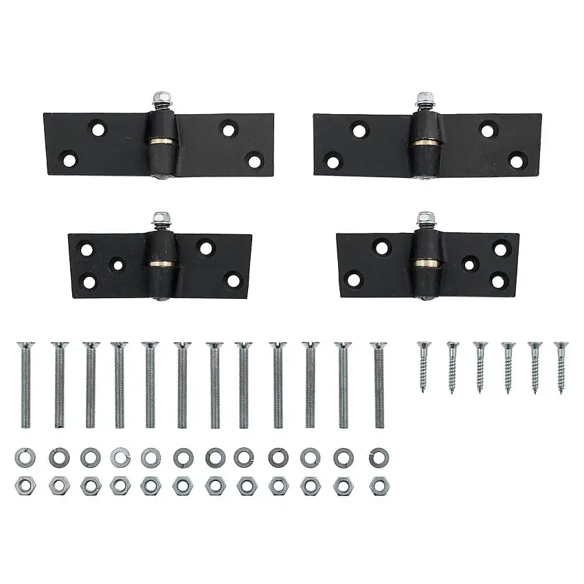 DOOR HINGE SET, (4 hinges & mounting hardware)