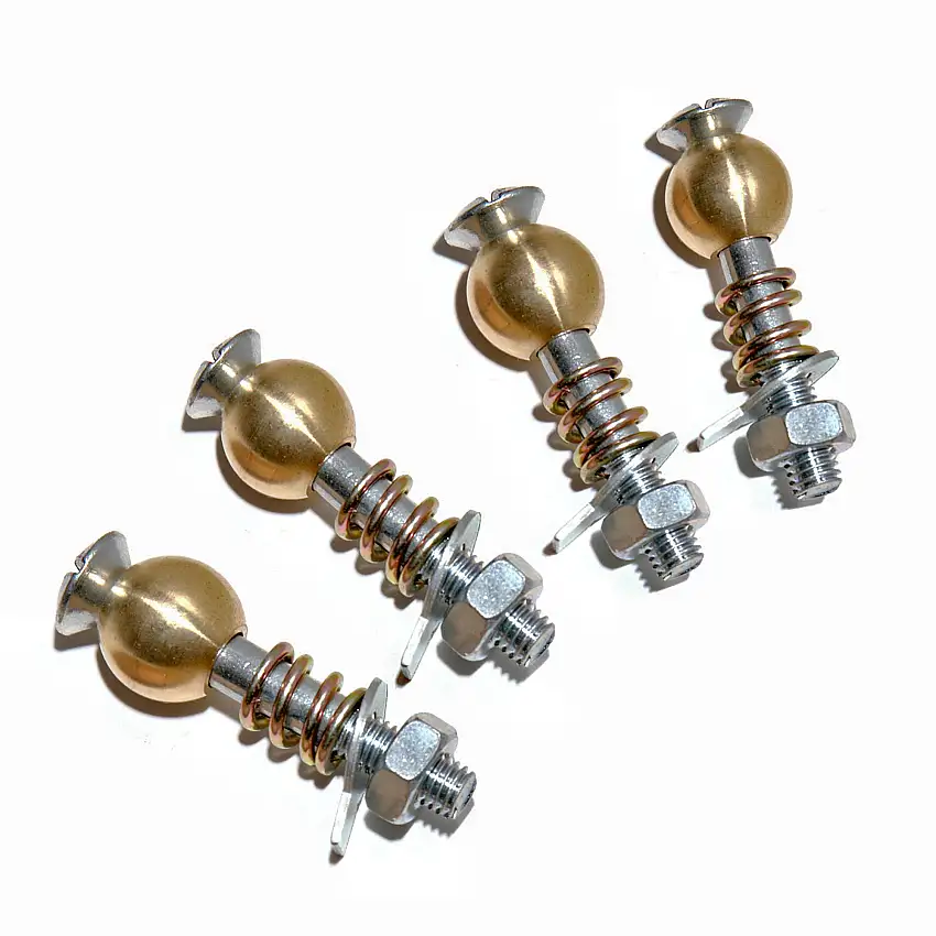 PIVOT BOLT SET, door hinge, complete set with ball
