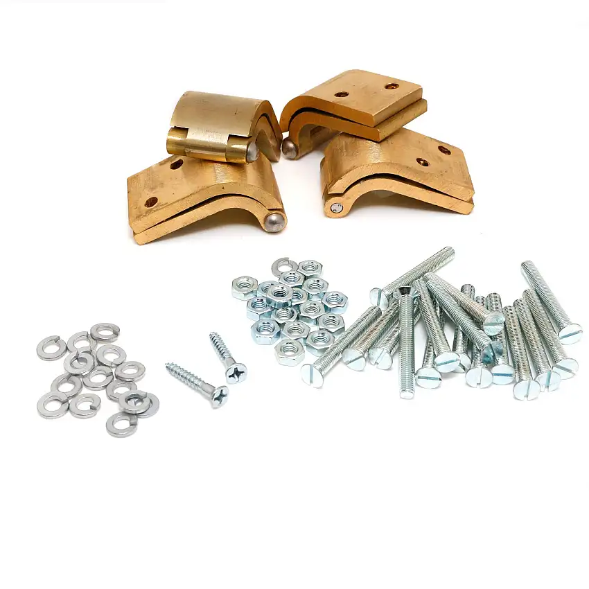 DOOR HINGE SET, 4 hinges with hardware