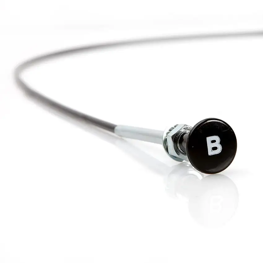 CABLE, hood release, round knob