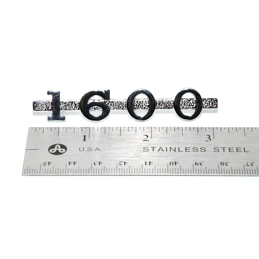 1600 EMBLEM, on front deck & trunk lid