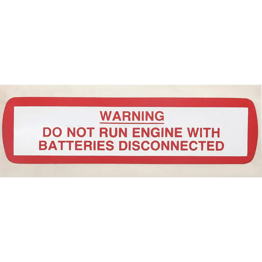 WARNING STICKER