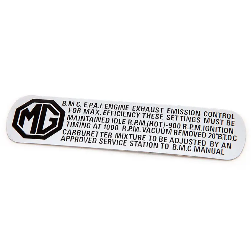 EMISSIONS LABEL