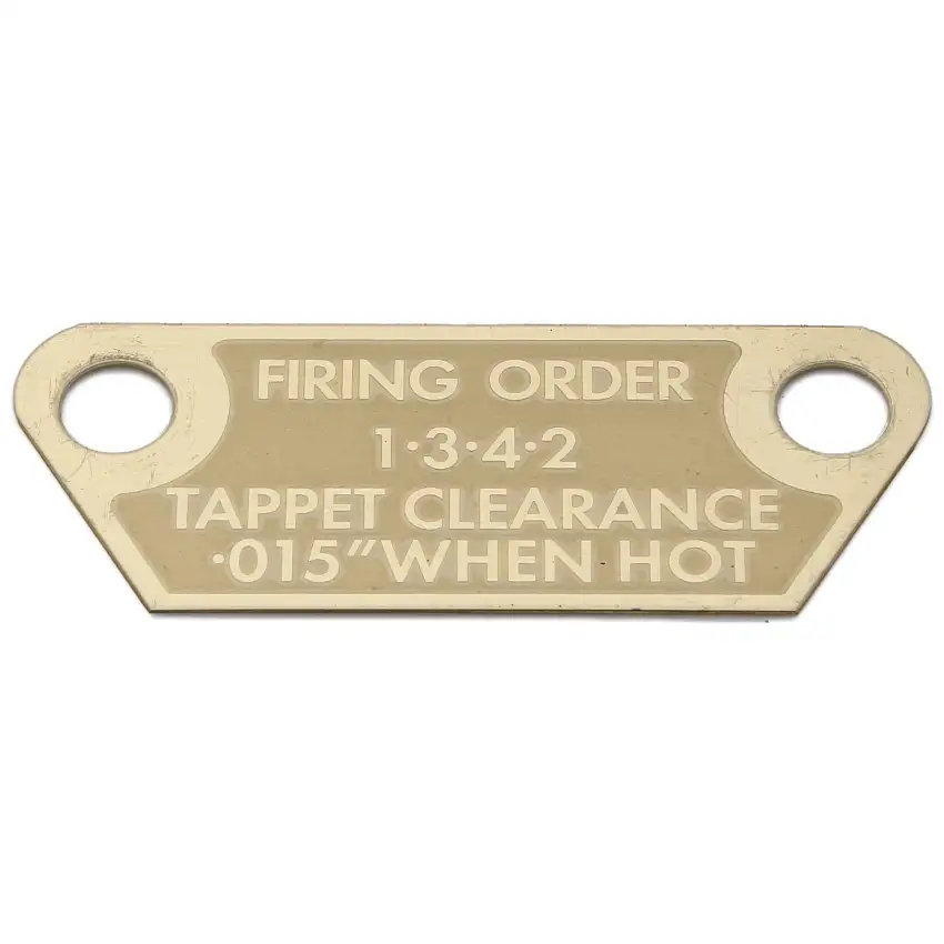 INFORMATION PLATE, intake manifold 1500