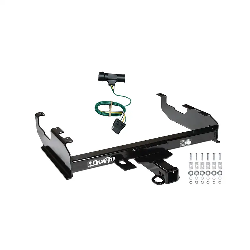 1967-1978 GMC C25 w/8' Bed Draw-tite Class 4 Trailer Hitch, 2 Inch Square Receiver Bundle w/ Plug-n-Play T-One Wiring Harness
