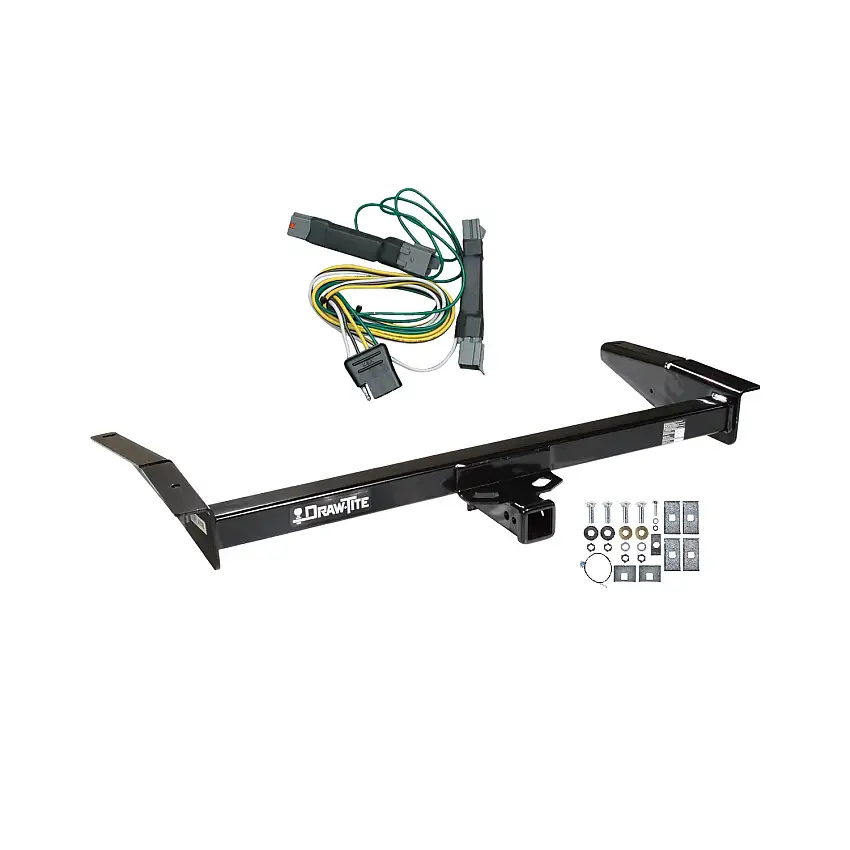 1992-1997 Mercury Grand Marquis Draw-tite Class 3 Trailer Hitch, 2 Inch Square Receiver Bundle w/ Plug-n-Play T-One Wiring Harness