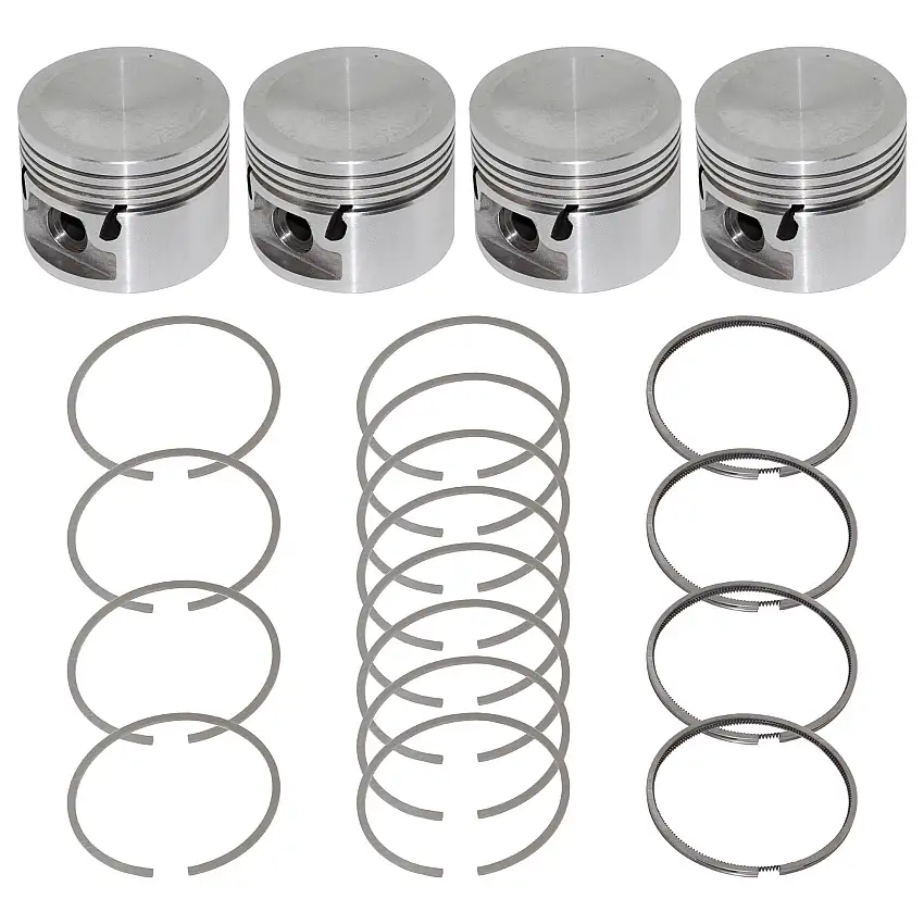 PISTON & RING SET, .040", 2.4" long, aftermarket (8.75:1)