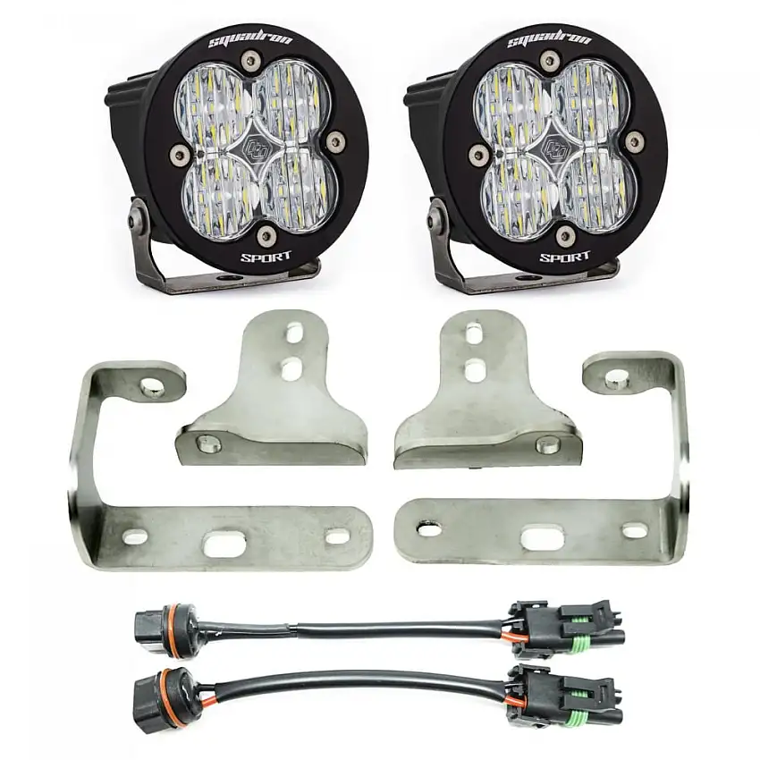 Baja Designs Squadron-R Sport Fog Pocket Light Kit 20-23 Wrangler JL / 20-24 Gladiator JT