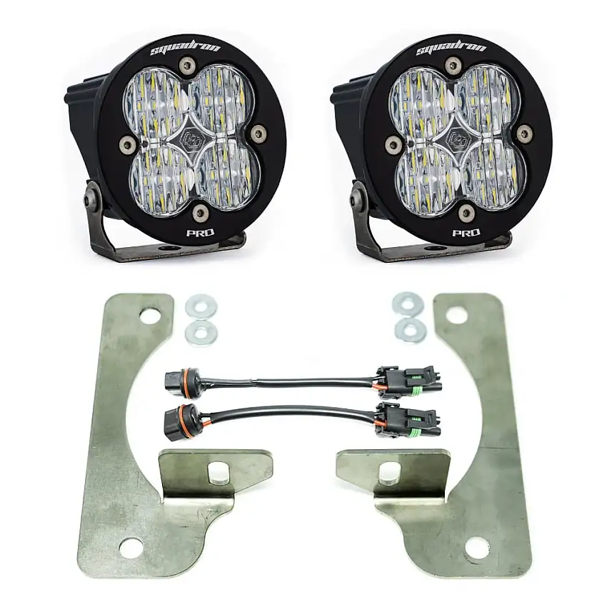 Baja Designs Squadron-R Pro Fog Pocket Light Kit 18-23 Wrangler JL / 20-24 Gladiator JT