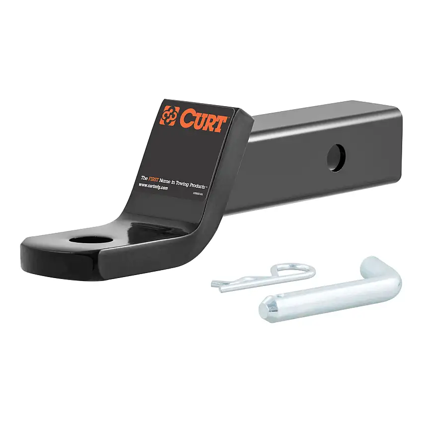 CURT Class 3 Ball Mount with Pin (2" Shank, 7,500 lbss., 2" Drop, 7-1/2" Long, in Bag) Trailer Hitch Ball Mount