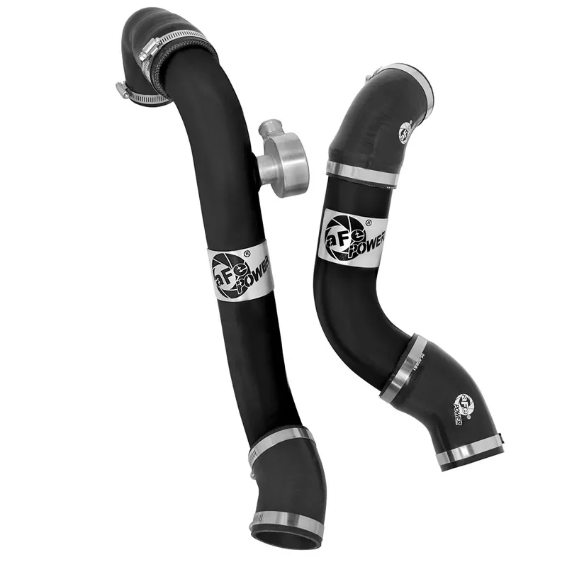 2015-2023 Ford Mustang EcoBoost 2.3L aFe Bladerunner Intercooler Tube Kit (Black) | 46-20254-B