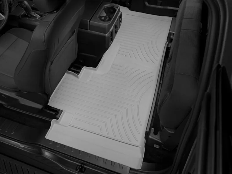 2017-2026 Ford F250 & F350 WeatherTech DigitalFit Rear Floor Liner (Gray) | 466973