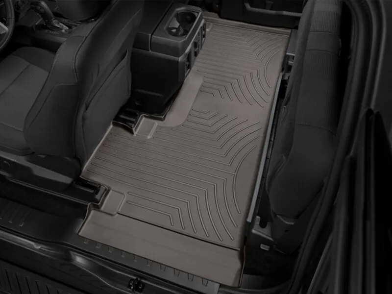 2017-2026 Ford F250 & F350 WeatherTech DigitalFit Rear Floor Liner (Cocoa) WT-| 476973