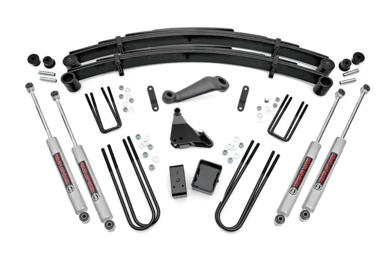1999-2003 Ford F250 4WD Rough Country 6 inch Suspension Lift Kit (Diesel) With N3 Shocks | 49630