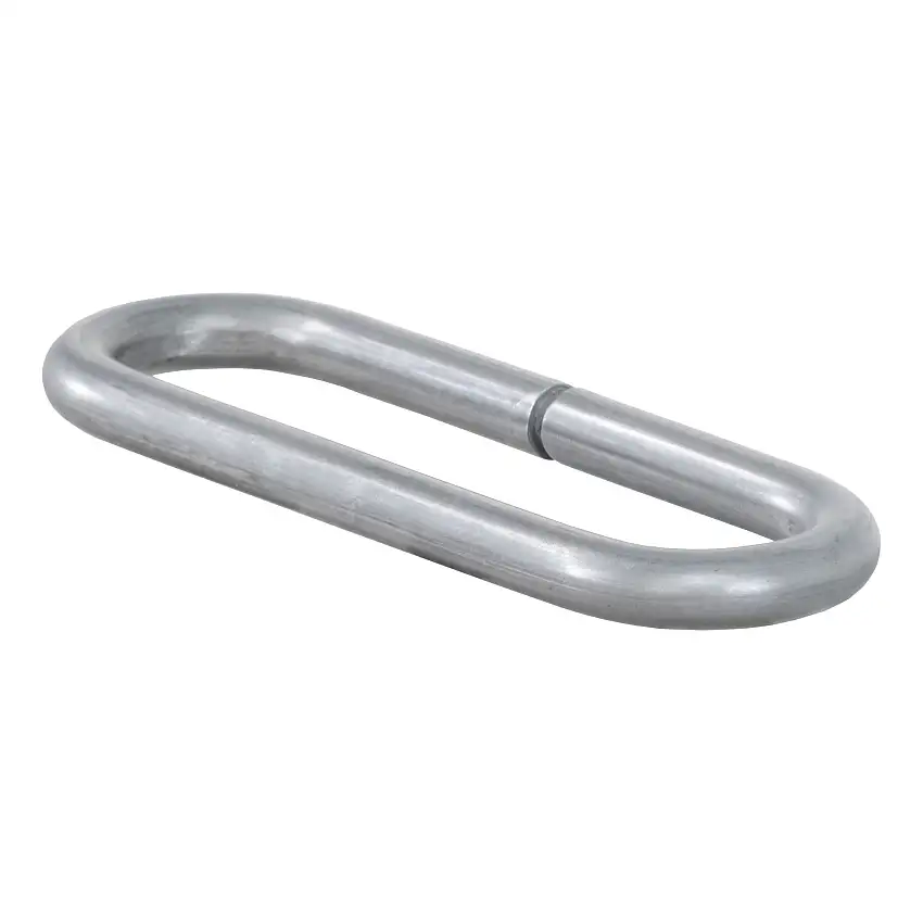 CURT 49950 Weld-On Raw Steel Safety Chain Loop, 10,000 lbs