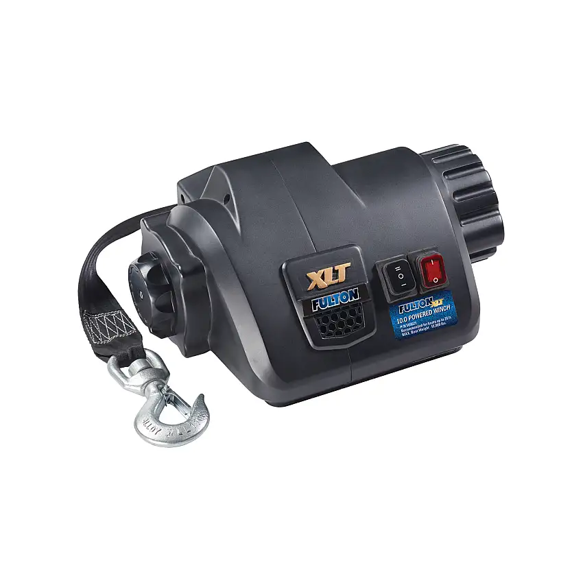 Fulton XLT Marine Trailer Winch, Powered, 10,000 lbs. Capacity, 15 ft. Strap