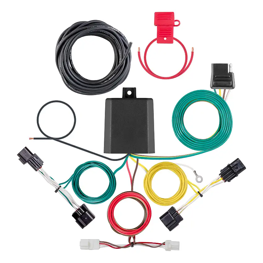 CURT Custom Wiring Harness, 4-Way Flat Output, Select Hyundai Kona 56504