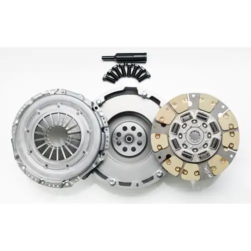 South Bend Dyna Max Full Ceramic Performance Clutch with Solid Flywheel 01-06 6.6L GM Duramax