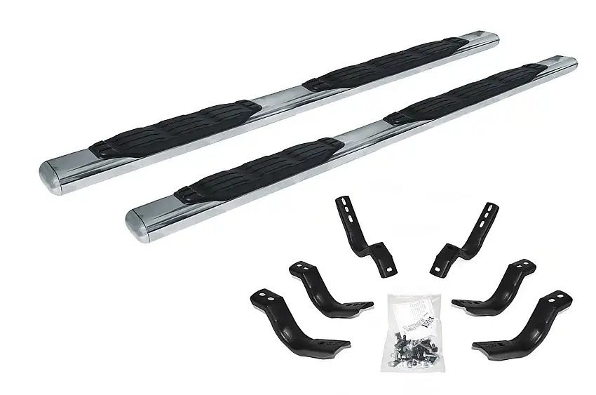 Go Rhino 105443280PS 5" 1000 Series Side Steps with Mounting Brackets Kit