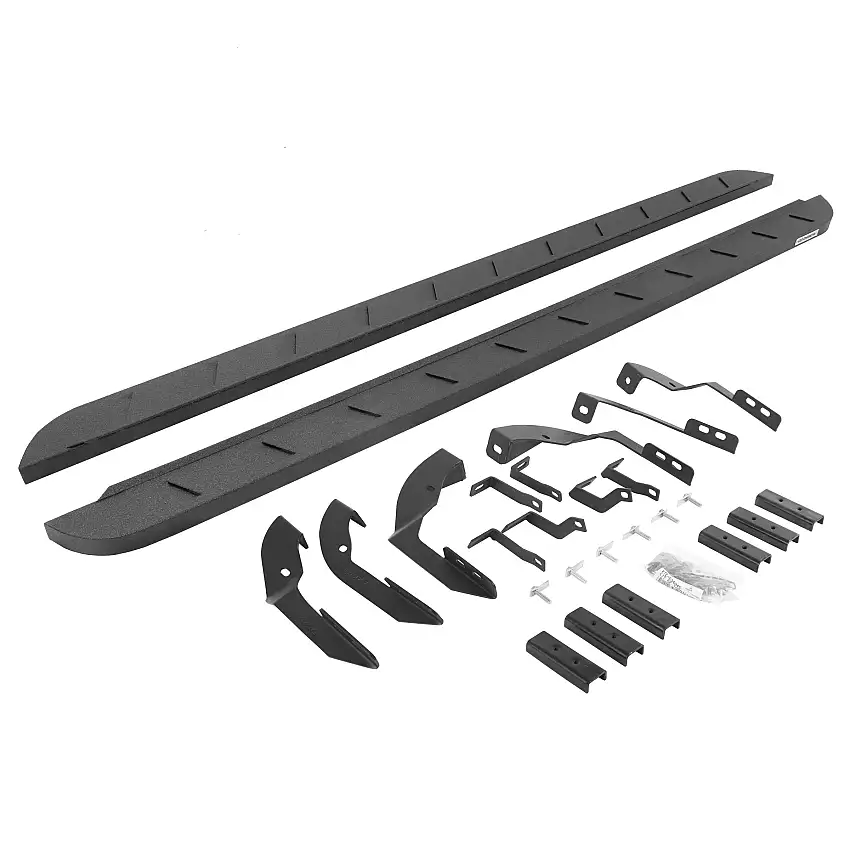Go Rhino 63404280ST RB10 Slim Line Running Boards with Mounting Brackets Kit