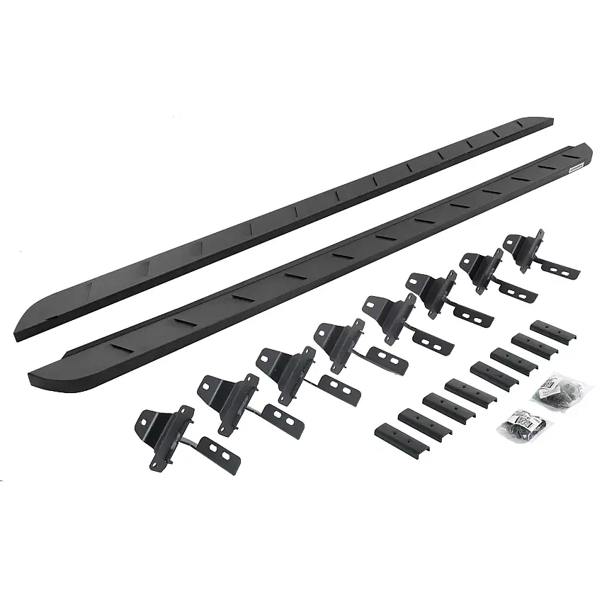 Go Rhino 63451687SPC RB10 Slim Line Running Boards with Mounting Brackets Kit