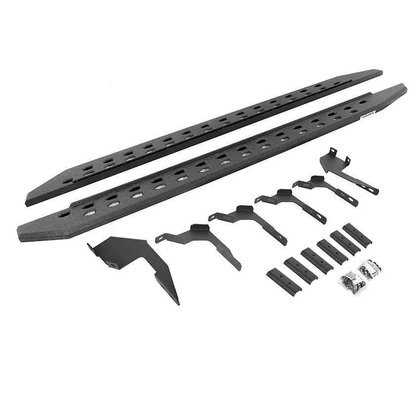 Go Rhino 69036880ST RB20 Slim Line Running Boards with Mounting Bracket Kit