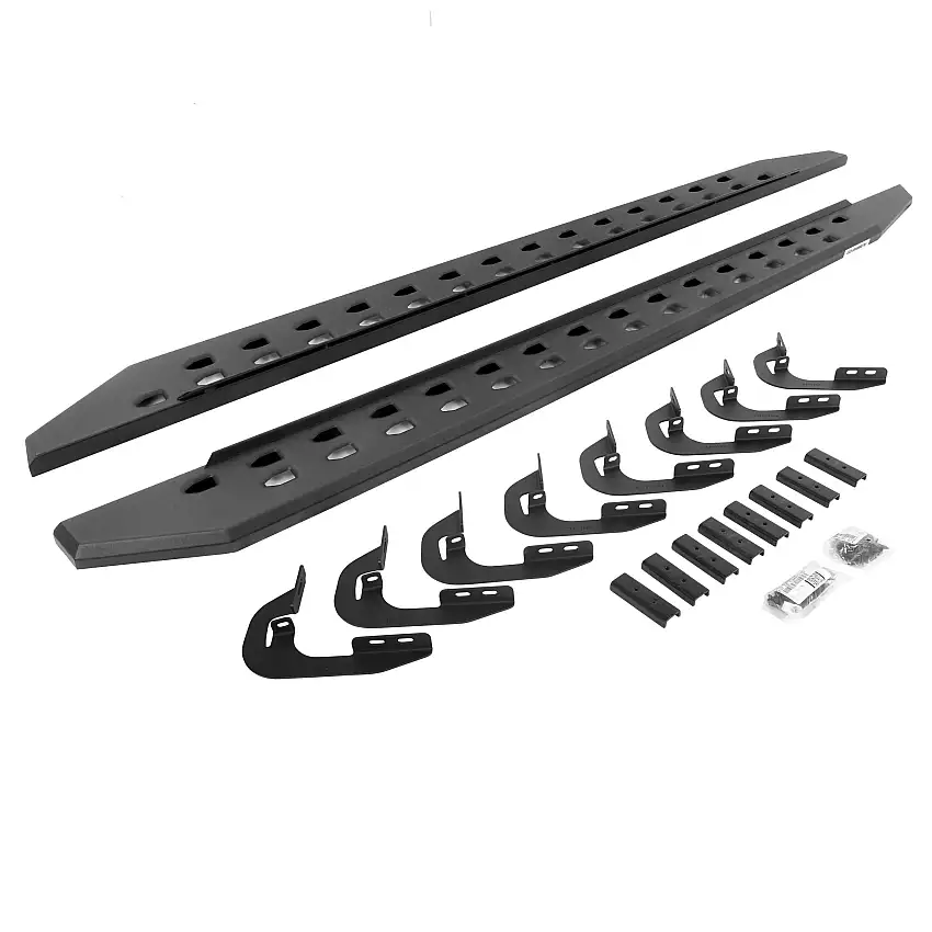 Go Rhino 69404787SPC RB20 Slim Line Running Boards with Mounting Brackets Kit