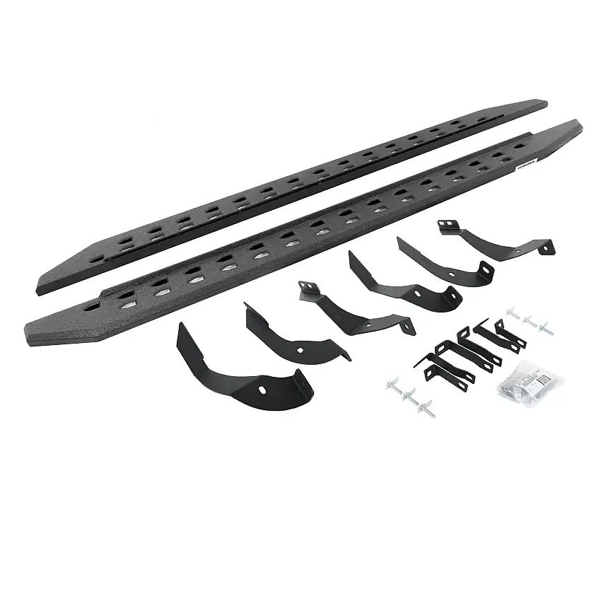 Go Rhino 69405187ST RB20 Slim Line Running Boards with Mounting Bracket Kit